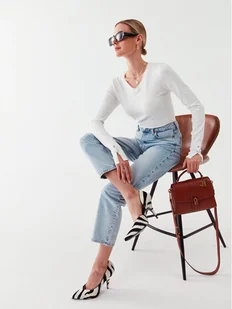 Guess Sweter W2YR31 Z2V62 Biały Regular Fit - Swetry damskie - miniaturka - grafika 1