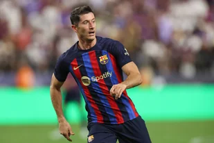 PODKŁADKA POD MYSZ Nadruk 22x18 cm Robert Lewandowski Fc Barcelona Prezent - Podkładki pod mysz - miniaturka - grafika 1