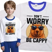 Piżamy dla dziewczynek - Piżama dziecięca Kapibara Nie Martw Się Bądź Kapibarą 86/92 - VoloDonum - miniaturka - grafika 1