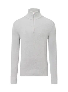 Jack & Jones Męski sweter z dzianiny Mężczyźni szary jednolity, S - Swetry męskie - miniaturka - grafika 1
