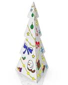 Zabawki kreatywne - Tekturowa Choinka Do Składania I Malowania - miniaturka - grafika 1