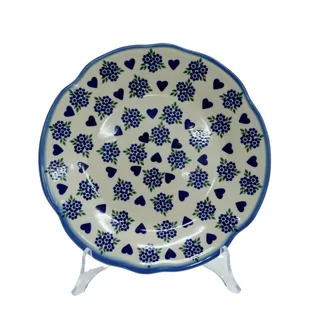 Ceramiczny talerz deserowy 21,5 cm Bolesławiec - Dekoratorstwo - miniaturka - grafika 1