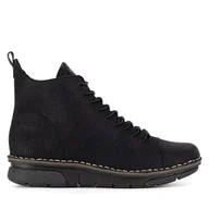 Botki damskie - Botki Rieker 73333-00 Czarny - miniaturka - grafika 1