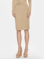 Spódnice - Guess Spódnica mini W4RD81 KAQL2 Beżowy Bodycon Fit - miniaturka - grafika 1