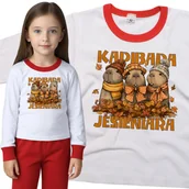 Piżamy dla dziewczynek - Piżama dziecięca Kapibara Jesieniara Na Dzień Jesieni 86/92 - VoloDonum - miniaturka - grafika 1