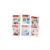 Ozdoby bożonarodzeniowe - Zestaw naklejek świątecznych 22 x 19 cm mix wzorów - miniaturka - grafika 1