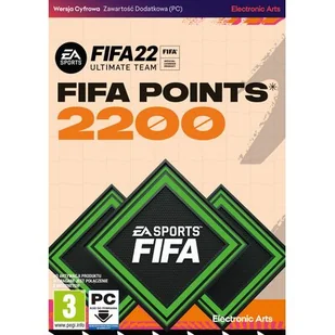 ELECTRONIC ARTS FIFA 22 Points 2200 Gra PC - Kody i doładowania cyfrowe - miniaturka - grafika 1