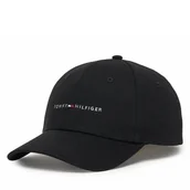 Czapki damskie - Czapka z daszkiem Tommy Hilfiger Th Foundation Hct 6 Panel Cap AM0AM14045 Czarny - miniaturka - grafika 1