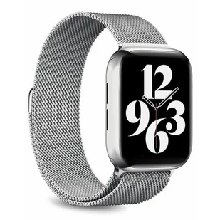 PURO Milanese Magnetic Band - Pasek ze stali nierdzewnej do Apple Watch 42/44/45 mm (srebrny) AW44MILANESESIL - Akcesoria do smartwatchy - miniaturka - grafika 1