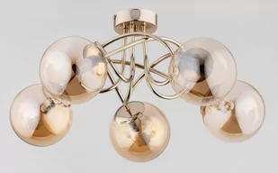 Banko lampa sufitowa 5xE14 antyczne złoto 63204 - Lampy sufitowe - miniaturka - grafika 1