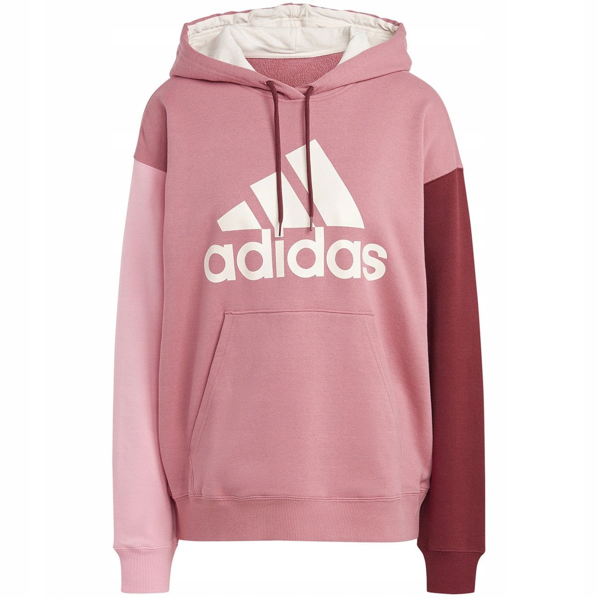 Bluza damska adidas Essentials Big Logo Oversized French Terry Hoodie różow