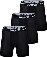 Majtki męskie - Bokserki męskie NIKE, 3-pak - Bokserki długie, Dri-Fit Micro, Logo w pasie Czarny S - miniaturka - grafika 1