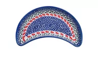 Tace i patery - Ceramiczna tacka półksiężyc Ceramika Bolesławiec - miniaturka - grafika 1