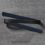 Paski - Womo CINT MOD Pręt Gładka Mart Granatowy/Cielęcina Czarny 115cm Pasek, Regularny Mężczyźni, Czarny, Regular - miniaturka - grafika 1