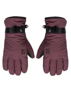 Rękawice narciarskie - Roxy Rękawice narciarskie Jetty Solid ERJHN03267 Szary - miniaturka - grafika 1
