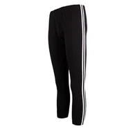 Legginsy - Legginsy dziewczęce sportowe, czarne z lampasem, Tup Tup - miniaturka - grafika 1
