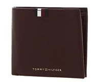 Portfele - Tommy Hilfiger Męskie portfele TH PREM LEA CC Flap and Coin, Dark Chestnut, Dark Chestnut - miniaturka - grafika 1