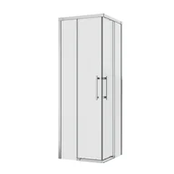 Kabiny prysznicowe - Kabina prysznicowa kwadratowa Remix 80 x 80 x 195 cm chrom Sensea - miniaturka - grafika 1