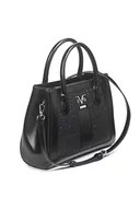 Torebki damskie - 19V69 WŁOCHY Women Shopper Bag GABRIELA BLACK/BLACK SILVER, Czarny/czarny - miniaturka - grafika 1