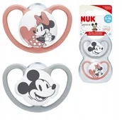 Smoczki uspokajające - Nuk Space Smoczek uspokajający 6-18m 2szt - miniaturka - grafika 1