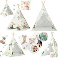 Namioty i tipi dla dzieci - Tipi Namiot Dla Dzieci Teepee Wigwam Poduszka Stabilizator Leśne Zwierzątka Pr - miniaturka - grafika 1