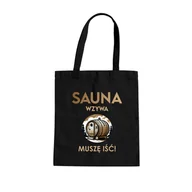Torby i wózki na zakupy - Sauna wzywa - muszę iść! - torba na prezent - miniaturka - grafika 1