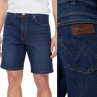 Spodenki męskie - Wrangler TEXAS SHORTS Storm KRÓTKIE CIEMNE SPODENKI JEANSOWE SZORTY W34 - miniaturka - grafika 1