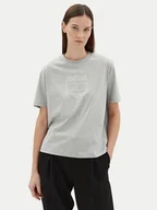 Koszulki i topy damskie - Tommy Hilfiger T-Shirt WW0WW45525 Szary Relaxed Fit - miniaturka - grafika 1