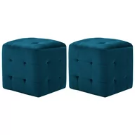 Fotele i krzesła ogrodowe - shumee Szafki nocne 2 szt. niebieskie 30x30x30 cm aksamit - miniaturka - grafika 1