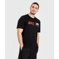 Koszulki sportowe męskie - UFC Venum T-Shirt Koszulka Classic Black/Red - miniaturka - grafika 1