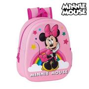 Plecaki szkolne i tornistry - Plecak dziecięcy 3D Minnie Mouse Różowy - miniaturka - grafika 1