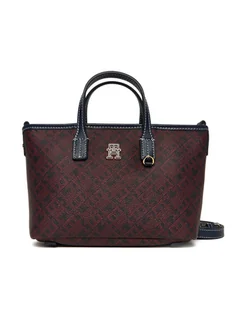 Tommy Hilfiger Torebka Th Monoplay Le Nano Tote AW0AW17717 Granatowy - Torebki damskie - miniaturka - grafika 1