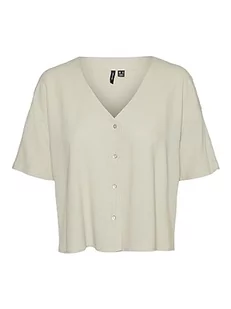 VERO MODA VMJESMILO koszula damska 2/4 WVN GA NOOS, Silver Lining, XL - Koszule damskie - miniaturka - grafika 1