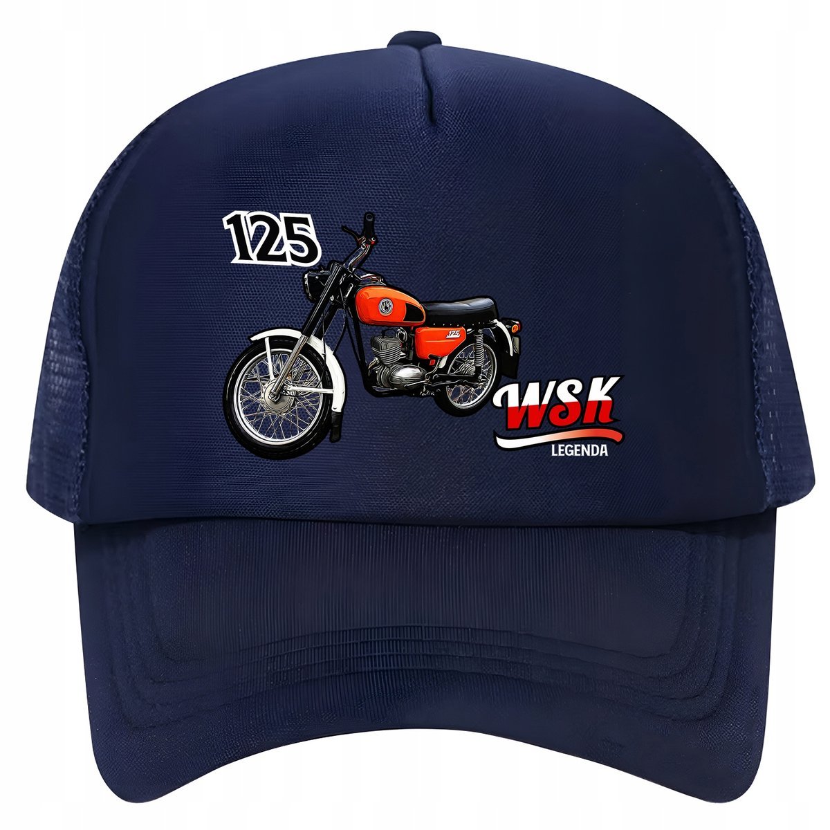 Czapka z daszkiem trucker siateczka tirówka WSK 125 motor motocykl fan 12