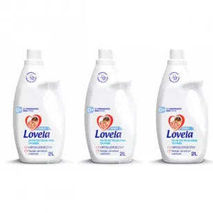 Lovela Płyn do płukania ubranek niemowlęcych i dziecięcych zestaw 3 x 2 L - Środki do prania - miniaturka - grafika 1