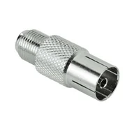 Złącza, przejściówki, adaptery - Hama Adapter gniazdo F gniazdo antenowe 99043457/99122488 - miniaturka - grafika 1