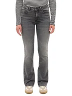 Spodenki damskie - Mustang Dżinsy - Flared fit - w kolorze szarym - miniaturka - grafika 1