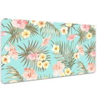 Podkładki na biurko - Mata ochronna na biurko Pastelowe kwiaty 100x50 cm, Dywanomat - miniaturka - grafika 1