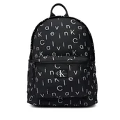 Plecaki - Plecak Calvin Klein Aop Backpack IU0IU00725 Czarny - miniaturka - grafika 1