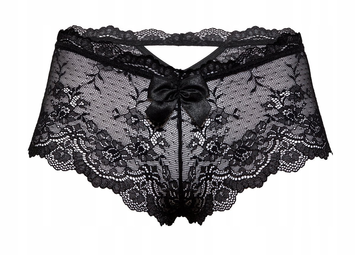 RÓŻA Mela Bokserki damskie CZARNE r. M