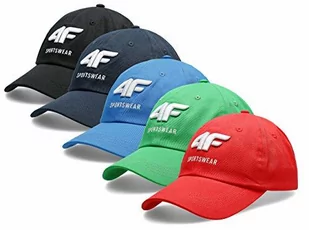 4F H4L20-CAM009-62S Czapka Z Daszkiem Meska, Czerwony H4L20-CAM009-62S - Czapki damskie - miniaturka - grafika 1