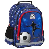 Plecaki szkolne i tornistry - Derform Plecak 27x38x15 1zam 4kiesz 15 B Piłka 15 - miniaturka - grafika 1