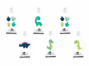 GWIZDKI TRĄBKI ROZWIJANE WESOLE DINOZAURY 6SZT - Gadżety na imprezę - miniaturka - grafika 1