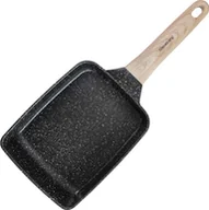 Patelnie - Patelnia Klausberg PATELNIA MARMURKOWA PROSTOKĄTNA GŁĘBOKA KLAUSBERG KB-7813 CZARNA - miniaturka - grafika 1