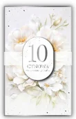 Kartki okolicznościowe i zaproszenia - Kartka z ŻYCZENIAMI z okazji 10 Rocznicy Ślubu - CYNOWA 10 Rocznica Ślubu - miniaturka - grafika 1