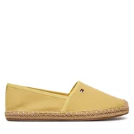 Espadryle damskie - Espadryle Tommy Hilfiger Flag Canvas Espadrille FW0FW08541 Żółty - miniaturka - grafika 1