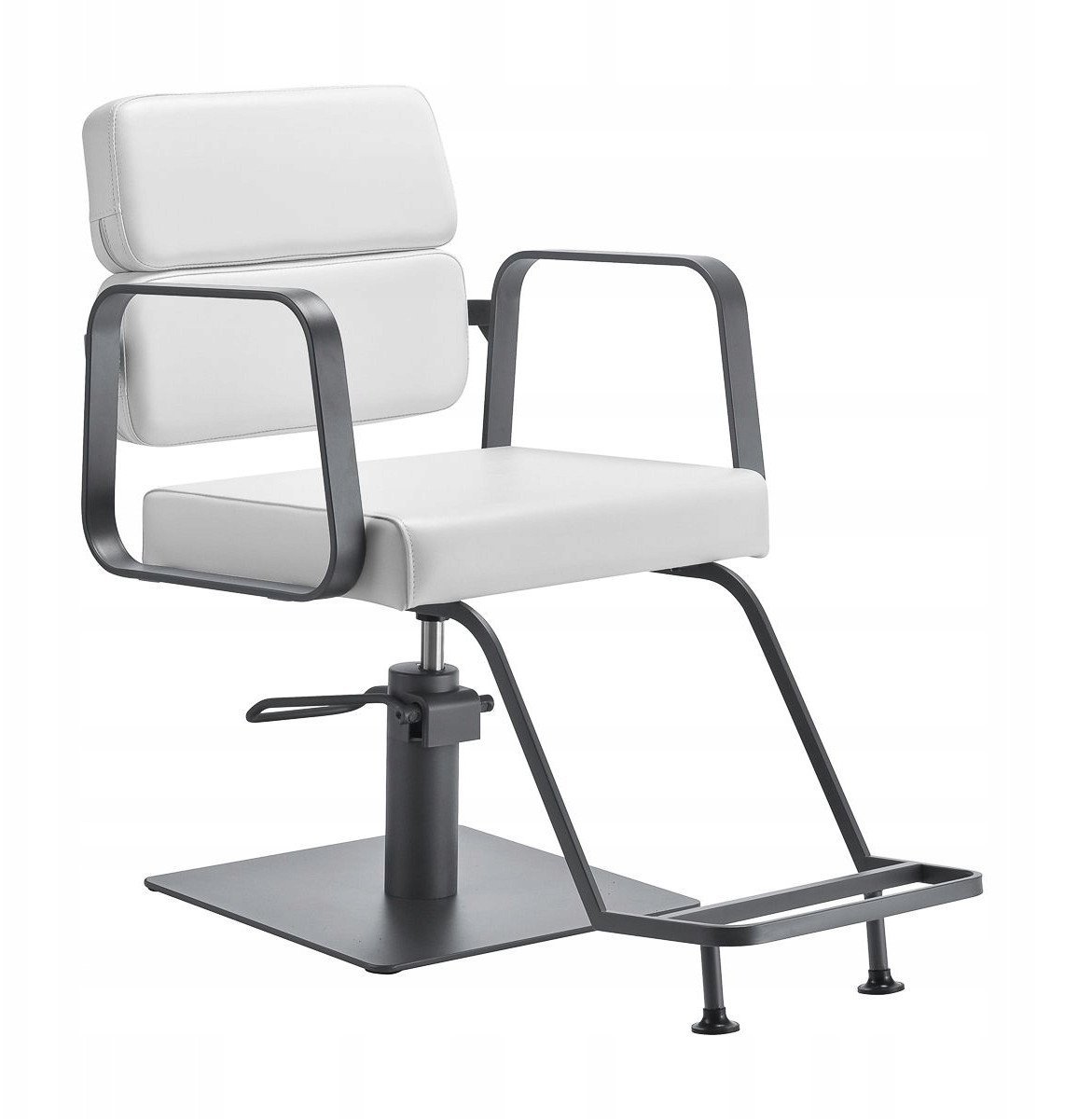 Gabbiano fotel fryzjerski Porto szaro Biały