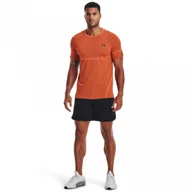 Spodnie sportowe męskie - Męskie spodenki treningowe Under Armour Peak Woven Shorts - czarne - UNDER ARMOUR - miniaturka - grafika 1