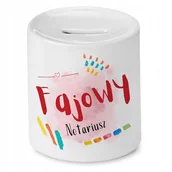 Skarbonki - Skarbonka Dla Notariusza na Urodziny na Prezent z Nadrukiem ze Zdjęciem + Opakowanie na prezent (wzór 02) - miniaturka - grafika 1