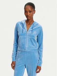 Juicy Couture Bluza Madison JCWA122001 Niebieski Slim Fit - Bluzy damskie - miniaturka - grafika 1